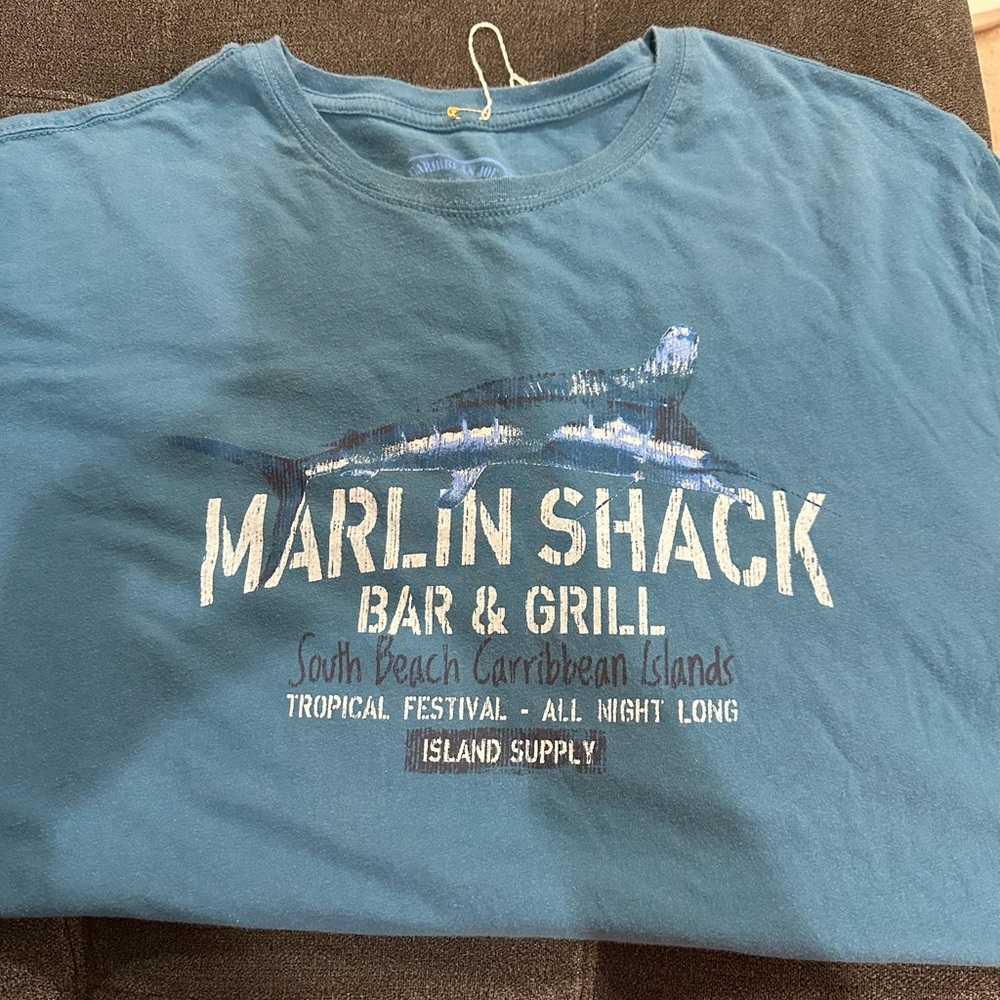 Caribbean Joe Teal Graphic Tee